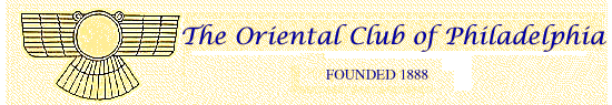 The Oriental Club of Philadelphia, founded 1888