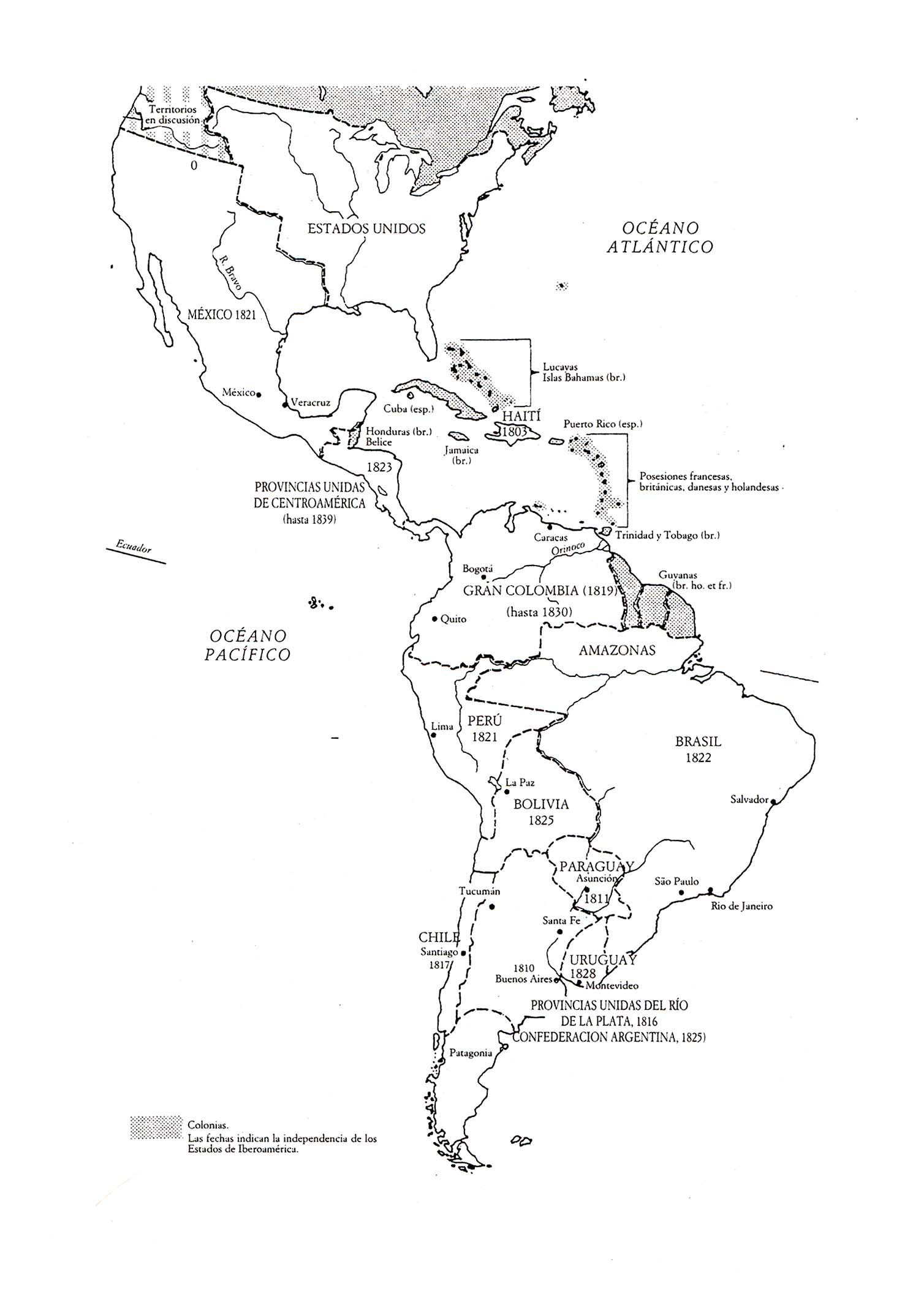 Mapa Del Continente Americano Completo Imagui 0542