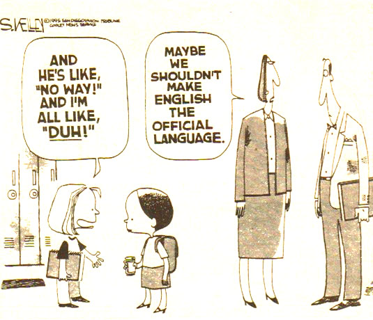Language policy Cartoon images
