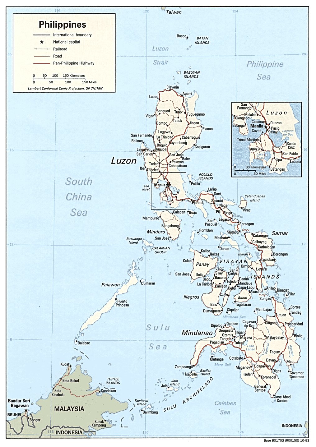 Map and Facts About the Philippines